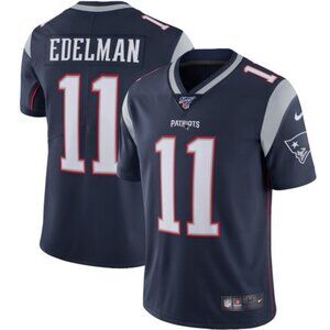 Mens Youths Julian Edelman Navy Vapor Stitched Jersey